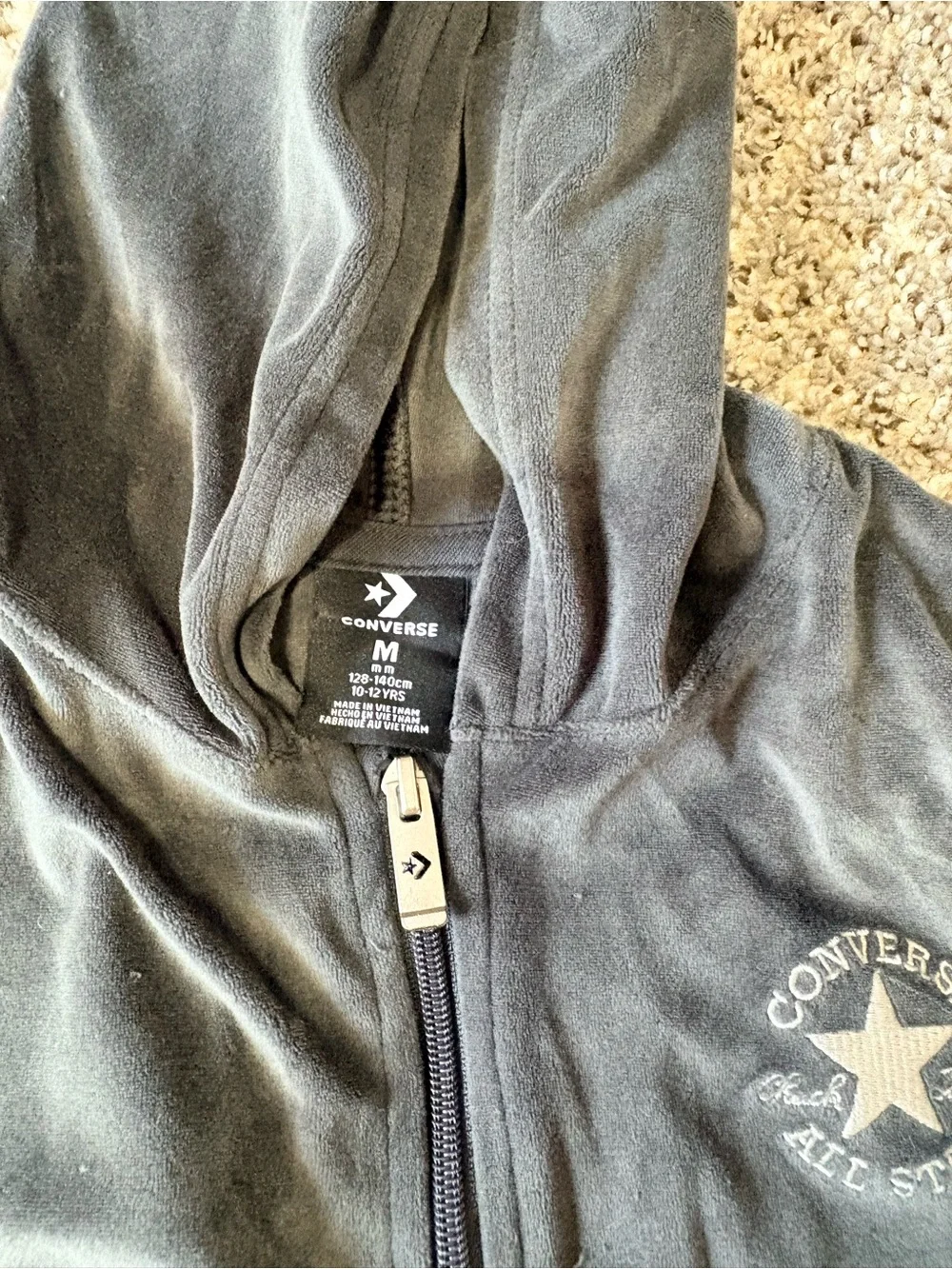 Converse Black Full-Zip Hooded Jacket